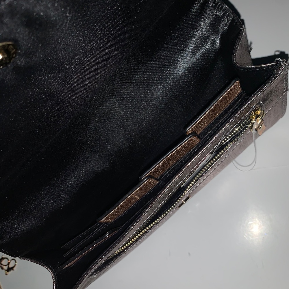 Neiman Marcus clutch Bronze color new - Picture 5 of 14
